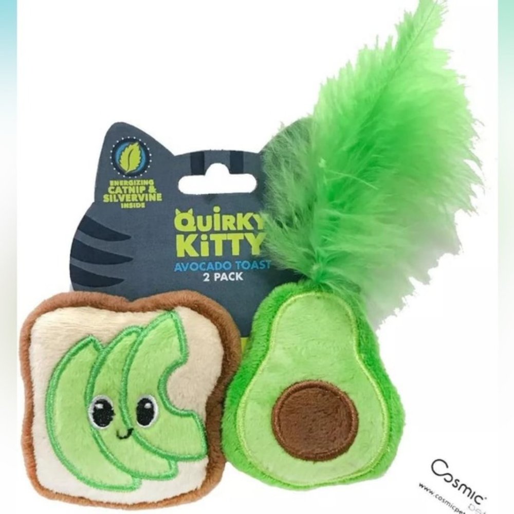 Quirky Kitty Avocado Toast Catnip Kitty Toys